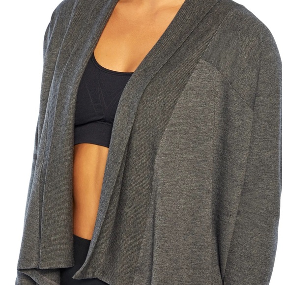 NWT Marika Exhale Charcoal Grey Open Front Cardigan Size S - Picture 8 of 8